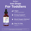 Iron Supplement for Toddlers | Liquid Iron Supplement for Children Ages 1-3 | Iron Supplement for Iron Deficiency | Ferrochel | Sugar Free | Vegan | Non-GMO | Gluten Free | 2 Fl Oz