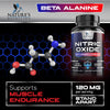 Extra Strength Nitric Oxide Supplement L Arginine 3X Strength - Citrulline Malate, AAKG, Beta Alanine - Premium Muscle Supporting Nitric Oxide Booster for Strength & Energy Supplements - 60 Capsules