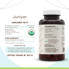 Juniper USDA Organic 120 Capsules | Natural Herbal Supplement | Certified Organic Vegetarian Capsules and Organic Juniper (Juniperus communis) Dried Berry (120 Capsules)