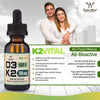 Vitamin D3 K2 5,000 IU Liquid Drops (5,000 IU of D3 and 200mcg of 99.9% All-Trans Patented K2 MK-7 (K2Vital)) Max Absorption Liquid Vitamin D Drops (30 Servings) by Double Wood