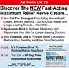 Neuropathy Nerve Relief Cream - Premium Nerve Cream 3X Action for Targeted Relief and Soothing Nerve Comfort - Maximum Strength with 4% Menthol Arnica MSM for Feet Hands Legs Toes & Back - Large 4 Oz