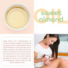 Sweet Almond Oil Carrier Oil - Cold Pressed Pure Natural Body Massage Oil Carrier Oil for Essential Oils Mixing, Baby Oil Dry Skin Face Hair Moisturizer Makeup Remover 4 oz