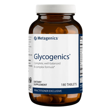 Metagenics Glycogenics - B Vitamin Complex - Energy Support & Healthy Stress Response* - with Vitamin B6 & B12 - Vegetarian & Gluten-Free - 180 Count