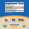 Nutricost Organic Cordyceps Powder 100 Grams - USDA Certified Organic, Non-GMO, Gluten Free