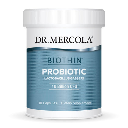 Dr. Mercola Biothin Probiotic 10 Billion CFU, 30 Servings (30 Capsules), Dietary Supplement, Supports Digestive Health, Non GMO