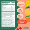 Wellah Leaf, Laugh, Love Super Greens Powder (Tropical Punch) 30 Servings - Superfood Supplement Drink Mix