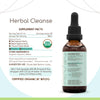 Herbal Cleanse B60 USDA Organic Alcohol-Free Tincture | Detox and Cleanse Formula, Extract Supplement | Organic Wormwood Herb, Black Walnut Hull, Cloves Flower Buds | Purge Extract (2 fl oz)