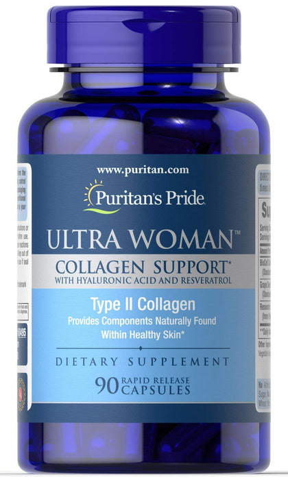 Puritan's Pride 2 Units of Ultra Woman Collagen Support-90-Rapid Release Capsules