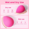 BEAKEY Trio Set: Large, Mini & Standard Makeup Sponges, Beauty Sponges Blender, Cruelty-free & Latex Free, Bouncy and Soft, for Powder, Cream and Liquid Blending, Rose Pink