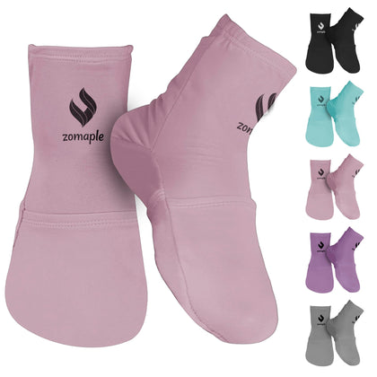 Zomaple Cold Therapy Socks for Women and Men - Perfect Ice Pack Cooling Socks for Plantar Fasciitis Feet, Neuropathy, Chemotherapy Recovery, Arthritis, Ankle & Heel Pain Relief (Lavender, Medium 7-11)