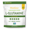 MariGold Pure Unflavored L-Glutamine Powder - Healthy Gut, Immune, and Muscle Support, Non-GMO, Gluten Free, Soy & Allergen Free (5g / 5000mg per Serving)