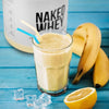 NAKED nutrition Vanilla Whey Protein 1Lb, Only 3 Ingredients, All Natural Grass Fed Whey Protein Powder + Vanilla + Coconut Sugar- Gmo-Free, Soy Free, Gluten Free. Aid Muscle Growth, 12 Servings