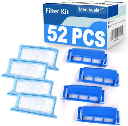 52PCS CPAP Filter Kit Compatible with DreamStation 1, Includes 22 Pollen Filters, 22 Ultra-Fine Filters and 4 Assembled Filters, Reusable Filter Kit Supplies by Medihealer