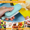 FEPPO Mini Bag Sealer, 2 in 1 Heat Sealer with Cutter, Portable Resealer Machine for Chip, Plastic Bags Food Storage Snacks (Batteries Included)