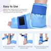 ComfiTECH Ankle Ice Pack Wrap for Injuries Reusable Heel Ice Pack for Ankle Plantar Fasciitis Relief, Achilles Tendonitis Relief, Sprained Ankles Surgery, Foot Pain & Heel Spur Cold Therapy