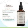 Ceylon Cinnamon B120 Alcohol-Free Herbal Extract Tincture, Concentrated Liquid Drops Natural Cinnamon (Cinnamomum Verum) (4 fl oz)