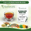 Dandelion Root Tea for Liver Cleanse (pack of 1 85g) with Milk Thistle, Burdock Root, Licorice Root, Ginger Root, Turmeric Root, and Liver Detox Support Tea Blend to Help Boost Immunity & Cleanse