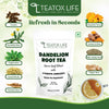 Dandelion Root Tea for Liver Cleanse (pack of 1 85g) with Milk Thistle, Burdock Root, Licorice Root, Ginger Root, Turmeric Root, and Liver Detox Support Tea Blend to Help Boost Immunity & Cleanse