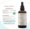 Maqui Berry A120 USDA Organic Tincture | Alcohol Extract, High-Potency Herbal Drops, Liquid Supplement | Certified Organic Maqui Berry (Aristotelia chilensis) Dried Berry (4 oz)