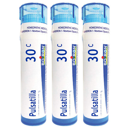 Boiron Pulsatilla 30c Homeopathic Medicine for Cold with Thick, Yellow Discharge - Pack of 3 (240 Pellets)