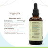 Ingestix B120 Alcohol-Free Extract Tincture, Concentrated Liquid Drops Natural: Licorice Root, Slippery Elm Bark, Marshmallow Root, Chamomile, Elderberry, Ginger Root. Throat Soothing Formula 4 Fl Oz