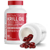 Bronson Antarctic Krill Oil 1000 mg with Omega-3s EPA, DHA, Astaxanthin and Phospholipids 60 Softgels