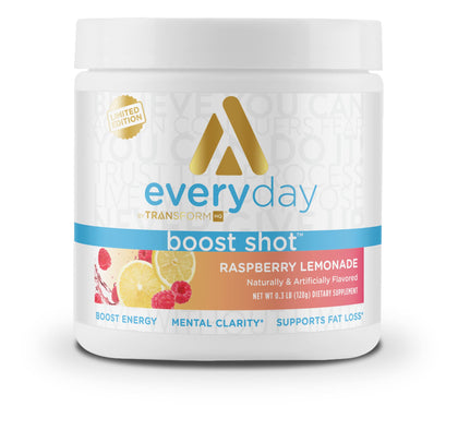 TransformHQ Everyday Boost Shot - Non-GMO, Gluten-Free (Raspberry Lemonade, 28 Servings)