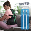 omples posture corrector for women and men thoracic back brace straightener shoulder upright support trainer for body correction and neck pain relief, large (waist 39-42 inch) (used - like new)