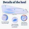 3 Pair Gel Heel Cups Plantar Fasciitis Inserts - Silicone Gel Heel Pads for Heel Pain, Bone Spur & Achilles Pain, Gel Heel Cushions and Cups, Pad & Shock Absorbing Support