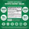 Zazzee White Kidney Bean 10:1 Extract, 18,000 mg Strength, 200 Vegan Capsules, Over 2 Month Supply, Standardized and Concentrated 10X Extract, 100% Vegetarian, All-Natural and Non-GMO