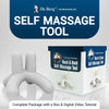 Dr. Berg Self-Massage Tool - Handheld Neck and Lower Back Massager - Body Stress Reliever - Supports Healthy Sleep Cycles - Includes Digital Video Tutorial