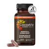 CocoaVia Cardio Health Supplement, 30 Day, 500mg Cocoa Flavanols, Support Heart Health, Boost Nitric Oxide, Blood Circulation, Energy, Vegan, Dark Chocolate, 60 Capsules