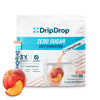 DripDrop Hydration - Zero Sugar Peach - Electrolyte Drink Mix Single Serve Hydration Powder Packets | Keto & Paleo Friendly | Non-GMO, Gluten Free, Vegan | 32 Sticks