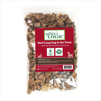 Nature's Logic Beef Lung Canine Treat, 1lb