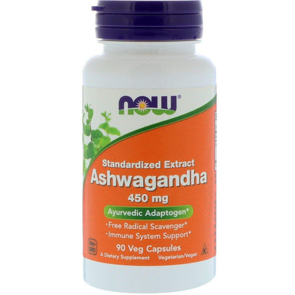 Now Foods Ashwagandha 450 mg Standardized Extract-90 Vegi Caps