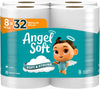 Angel Soft - Toilet Paper, 8 Mega Rolls = 32 Regular Rolls, 2-Ply Bath Tissue, 320 Sheets per Roll, 8 Count, White