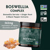 TRIBE ORGANICS Boswellia Serrata Complex Supplement for Joint Support, Muscle Relief - Vegetarian Non-GMO 120 Capsules, High Potency - Boswellin Super with Ginger Extract & Black Pepper - 420mg