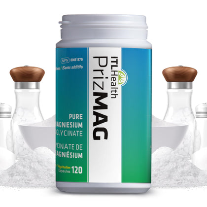 MAG365 ITL Health PrizMAG Pure Magnesium Bisglycinate Vegan Capsules | High-Absorption Resting & Relaxation Support, Bone & Muscle Health | Pure, Natural Mineral Supplement | 120 Count