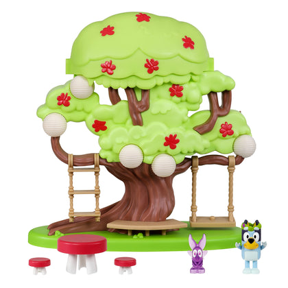 BLUEY Tree Playset with Secret Hideaway, Flower Crown and Fairy Figures and Accessories