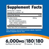 Nutricost Pine Bark Extract 6000mg Equivalent, 180 Capsules, 300mg Standardized to Contain 95% Proanthocyanidins - Vegetarian, Non-GMO and Gluten Free