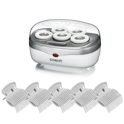 Conair Ceramic Hot Rollers for Long, Medium, and All Hair - Hair Curler - Hair Roller Clips Included - 1 1/2-inch Rollers