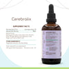 Cerebralix B120 Alcohol-Free Extract Tincture: Gotu Kola Herb,Ginkgo Biloba Leaf, Rosemary Leaf, Sage Leaf, Brahmi Herb, Ashwagandha Root, Lemon Balm Leaf. Brain/Memory Formula 4 Fl Oz