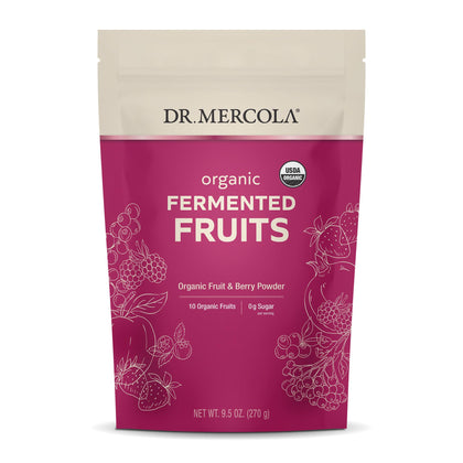 Dr. Mercola, Organic Fermented Fruits, 9.5 oz (270 g), 90 Servings, Certified Organic, Non GMO, Soy Free, Gluten Free, USDA Organic