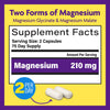 InnovixLabs Advanced Magnesium Capsules - 150 Ct, 210 mg - Chelated Magnesium Glycinate and Malate, High Absorption, Promotes Relaxation, Bones, Muscle Health, Vegan Magnesium Malate Sleep Supplement