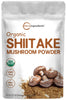 Micro Ingredients Organic Shiitake Mushrooms Powder, 8 Ounce, Made from The Finest Dried Shiitake Mushroom, Stronger Umami Flavor Than Fresh Mushrooms, Great for Sauce, Soup and Pasta