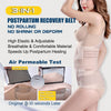 ChongErfei 3 in 1 Postpartum Support Recovery Belly Wrap Waist/Pelvis Belt Body Shaper Postnatal Shapewear,XL/Plus Size Beige