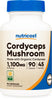 Nutricost Cordyceps Mushroom Capsules 1100mg, 45 Serv - CCOF Certified Made with Organic, Vegetarian, Gluten Free, 550mg Per Capsule (90 Capsules)