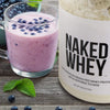 Strawberry Whey Protein - All Natural Grass Fed Whey Protein Powder + Dried Strawberries + Coconut Sugar- 5lb Bulk, GMO-Free, Soy Free, Gluten Free. Aid Muscle Growth & Recovery - 61 Servings