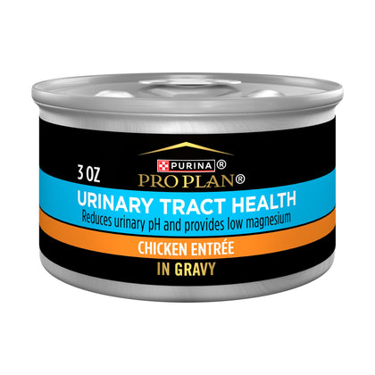 Purina Pro Plan Urinary Tract Health Chicken Entree in Gravy Cat Food - (Pack of 24) 3 oz. Pull-Top Cans