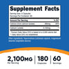 Nutricost Calcium Lactate 2,100mg; 180 Capsules - Vegan, Non-GMO and Gluten Free, 60 Servings